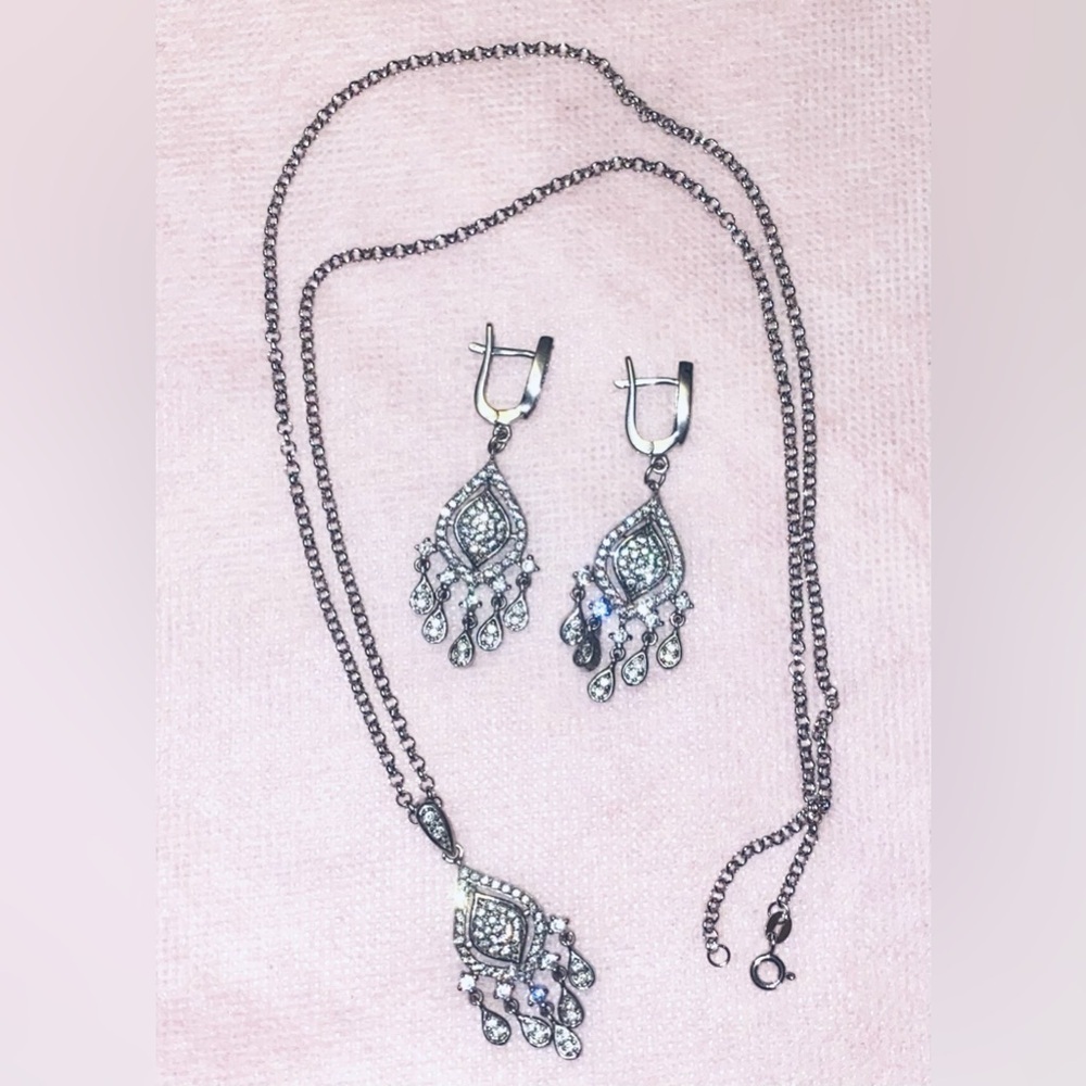 Luxury 925 Italian silver “Baklava” set